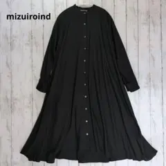 定価3.1万 ミズイロインド☾·̩͙ステンカラーコート 配色チェック 日本