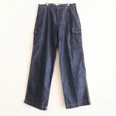 イーブンリバー デニム カーゴパンツ ワーク ワイド 91 メンズ 作業服のサムネイル
