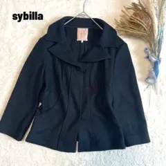 Sybilla シビラ ウール100% ショートジャケット 黒 ブラック 日本製