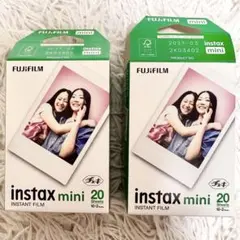 FUJIFILM instax mini インスタントフィルム 20枚×2セット