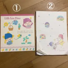キキララLittle Twin Stars メモ帳 昭和 레트로 산리오