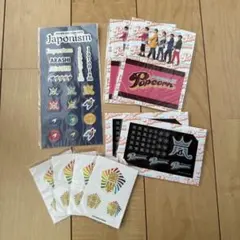 【未使用】嵐 ステッカーセット Japonism、嵐のワクワク学校、ポップコーン