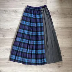 タグ付き新品！AMERICAN HOLIC紫青チェック柄プリーツスカート