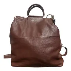 【美品】23区 レザー 2WAY リュック・ハンドバッグ ブラウンのサムネイル