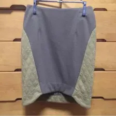 FREE'S SHOP ジャージー×キルティング素材 タイトスカート