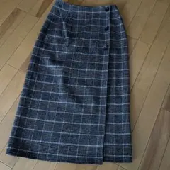 リバーシブル　ラップスカート