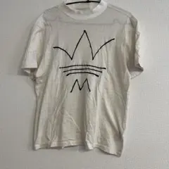 美品×adidas ×アイボリー色×Tシャツ× Mサイズ