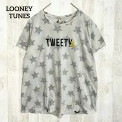ルーニー・テューンズ トゥイーティー 半袖星柄Tシャツ ホワイト 白のサムネイル