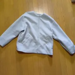 N. ノーカラージャケット ライトブルー