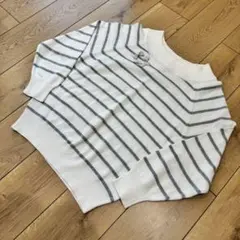 Couture Brooch 女性氣質 漂亮 優雅 蝴蝶結 亮片條紋針織衫