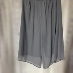 グレー シフォン ガウチョパンツ　明日月曜日まで出品してます