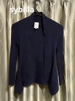 ［sybilla］ネイビー カーディガン M