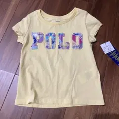 ポロラルフローレン POLO 半袖Tシャツ トップス イエロー ロゴ【90】新品