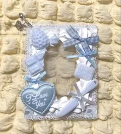 【06】ホイップデコ　トレカケース　硬質ケース　量産型　水色