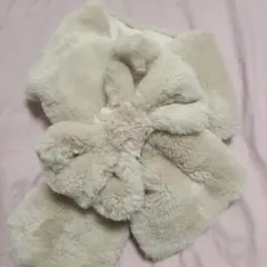 リボン ティペット マフラー スヌード ベージュ しまむら 青木美沙子