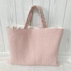 レッスンバッグ　ヌビ　ピンク　リバティ