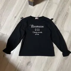 長袖 Tシャツ カットソー リボン 160