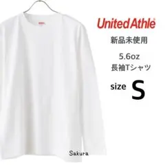 ユナイテッドアスレ 新品未使用 5.6oz 長袖Tシャツ ホワイト Sサイズのサムネイル
