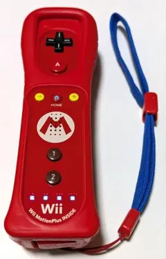 Wiiリモコン 赤 MotionPlus内蔵（マリオデザイン）