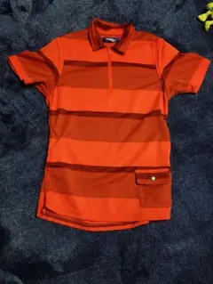 JUNYA WATANABE MAN ポロシャツ ボーダー オレンジ M