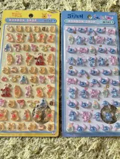 【正規品】　ボンボンドロップシール　ミニ　くまのプーさん　スティッチ　ディズニー