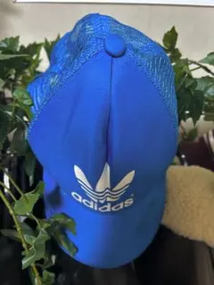 adidas 青 メッシュキャップ archive Y2K