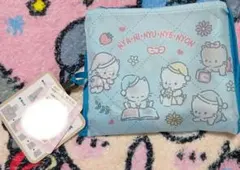 サンリオ　ニャニィニュニェニョン エコバッグ　ブルー