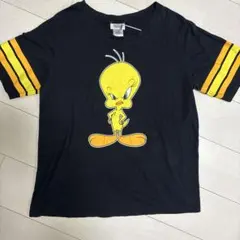Looney Tunes トゥイーティー 両面プリント Tシャツ 2XLブラックのサムネイル