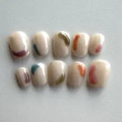 ネイルチップ　ニュアンスネイル　個性派ネイル　オーダー可