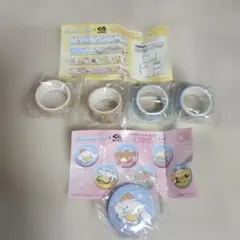 Cinnamoroll × くら寿司 マスキングテープ 4個セット+缶バッジ