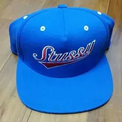 STUSSY ステューシー  スナップバックキャップ ブルー ストリート