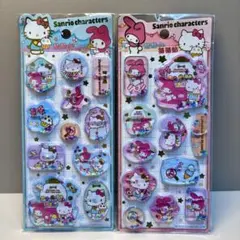 正規品　マイメロ　ハローキティ　シャカシャカウォーターシール　水シール　2枚