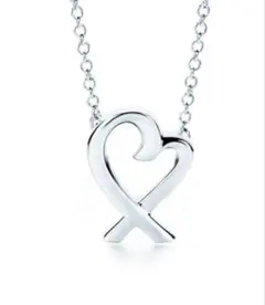 極美品　ティファニー ラビングハート ネックレス ペンダント シルバー925