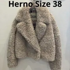 HERNO 2023AW ヘルノカーリーエコファー ショート ジャケット 38 HERNO 2023AW ヘルノカーリーエコファー ショート ジャケット 38
