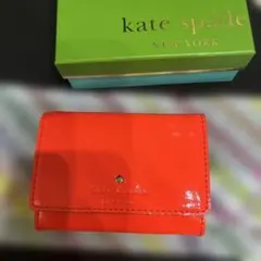 kate spade オレンジ カードケース