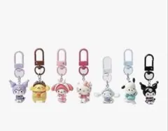 【新品未使用】サンリオキャラクター キーホルダー 7個セット