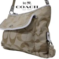 ⭐未使用級⭐COACH コーチ シグネチャー 白 ショルダーバッグ Y2K