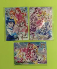 プリキュアウエハース　SSR ３枚セット（ひろがるスカイ　わんだふる　アイドル）