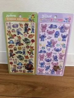 そ*す様 ボンボンドロップシール　ズートピア スティッチ シール 2シートセット