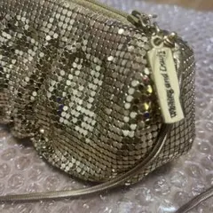 【美品】WHITING＆DAVIS メタルメッシュ/チェーン ショルダーバッグ 美品】WHITING＆DAVIS メタルメッシュ/チェーン ショルダーバッグ