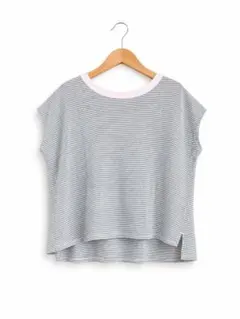 ITEMS URBAN RESEARCH ストライプ フレンチスリーブTシャツのサムネイル