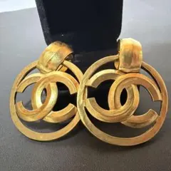 CHANEL シャネル ココマーク ゴールド サークル イヤリングのサムネイル