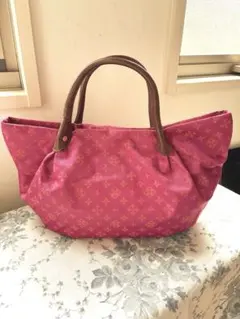 russet】超美品 ふっくらトートバッグ モノグラム ピンク - メルカリ