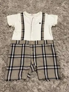ロンパース　ポロ　チェックのサムネイル