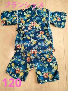 ブランシェス　ハイビスカス柄　甚平 120