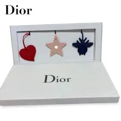 미사용 Dior ディオール バッグチャーム 3点セット ハート 蜂 星 箱付