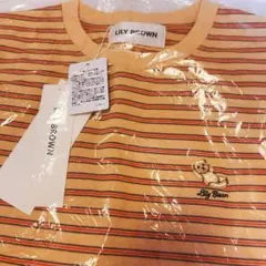 新品　リリーブラウン　リリーベア　ベア刺繍　ボーダー Tシャツ カットソーのサムネイル