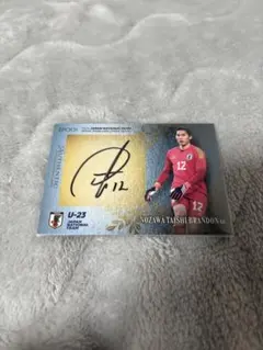 サッカー日本代表 野澤大志ブランドン 直筆サイン入りカード