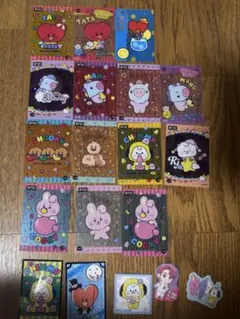 BT21 トレーディングカードセット 全14枚＋シール5枚