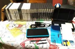 Newニンテンドー2DS LL ブラック×ターコイズ＋3DS+DSソフトセット